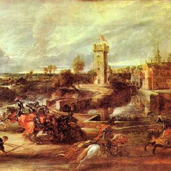 Tournament at a Castle by Rubens