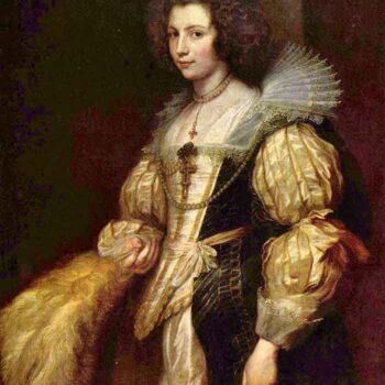 Portrait of Marie-Louise De Tassis by Van Dyck