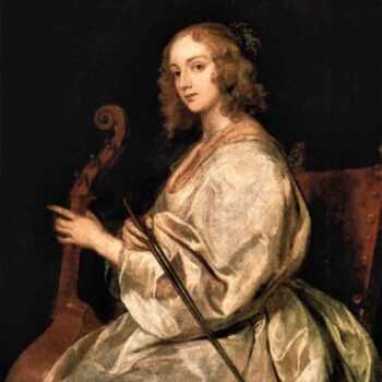 Portrait of Mary Ruthven, Wife of The Artist by Van Dyck