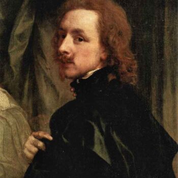 Portrait of Sir Endimion Porter and Self-Portrait, Detail by Van Dyck