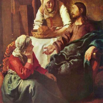 Christ with Mary and Martha by Vermeer