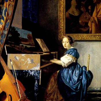 Dame on Spinet by Vermeer