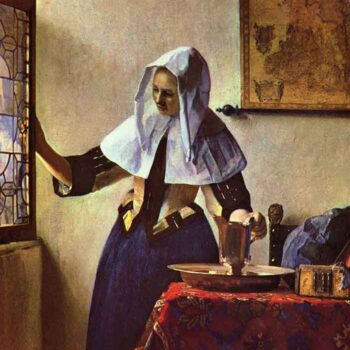 Young Woman with a Water Jug at The Window by Vermeer