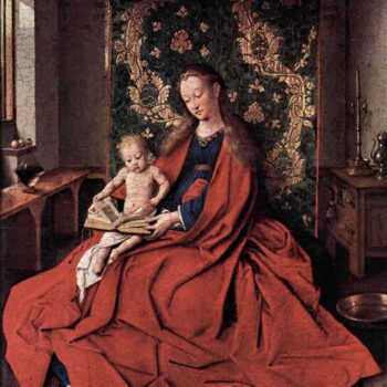 Madonna and Child Reading by Jan Van Eyck