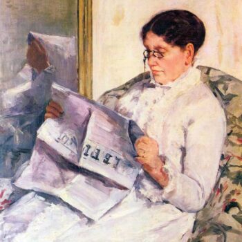 When Reading of Figaro by Cassatt