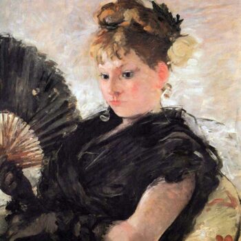 Woman with Subjects (Head of a Girl) by Morisot