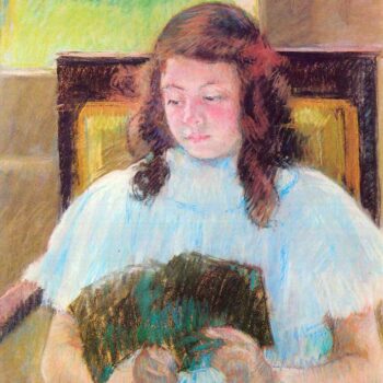 Young Girl Reading by Cassatt