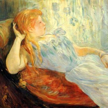 Young Girl Resting by Morisot