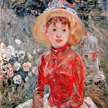 Young Girl with Cage by Morisot