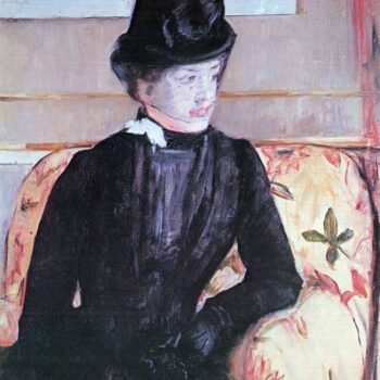 Young Woman in Black by Cassatt