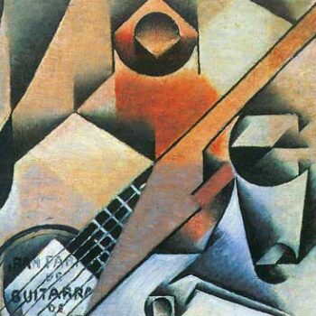 Banjo (Guitar) and Glasses by Juan Gris