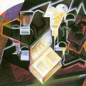 Book, Pipe and Glasses by Juan Gris