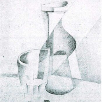 Caraffe and Glass by Juan Gris