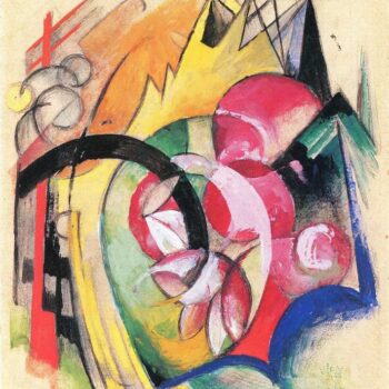 Colored Flowers by Franz Marc
