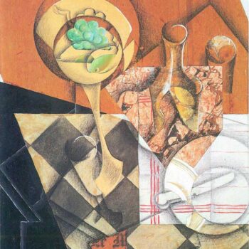 Fruit Peel and Carafe by Juan Gris