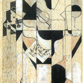 Guitar and Fruit Bowl [1] by Juan Gris