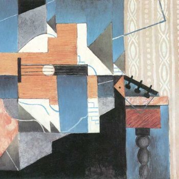 Guitar and Glass by Juan Gris