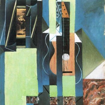 Guitar on a Table by Juan Gris