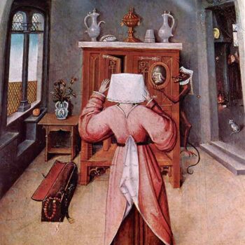 Table with Scenes of The Seven Deadly Sins Detail [3] by Bosch
