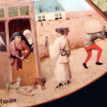 Table with Scenes of The Seven Deadly Sins Detail [4] by Bosch