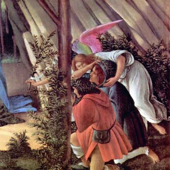 Birth of Christ (Mystic Birth) Detail by Botticelli