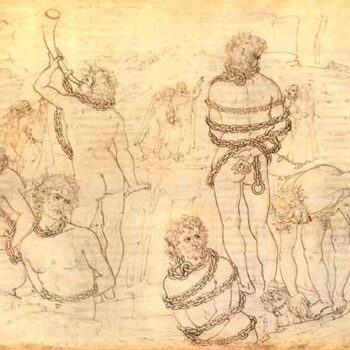 Dante and Virgil by Botticelli