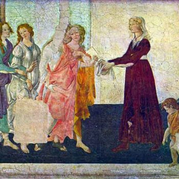 Giovanna Degli Albizzi with Venus and The Graces by Botticelli