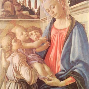 Madonna and Two Angels by Botticelli