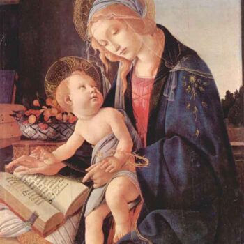 Madonna Teaches The Child Jesus by Botticelli