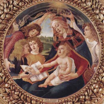 Madonna The Magnificent Detail 1 by Botticelli