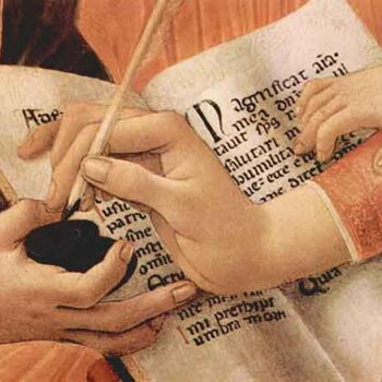Madonna The Magnificent Detail 2 by Botticelli