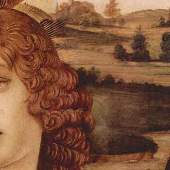 Madonna The Magnificent Detail 3 by Botticelli