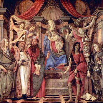 Madonna Throne of Angels and Saints by Botticelli