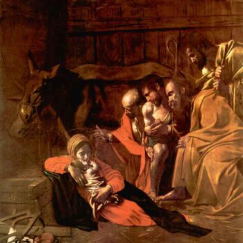 Adoration of The Shepherds by Caravaggio