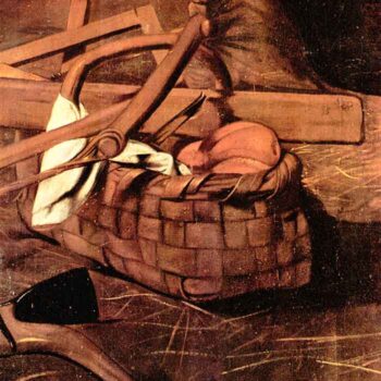 Adoration of The Shepherds Detail by Caravaggio