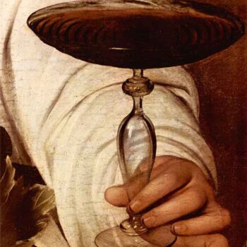 Bacchus Detail 2 by Caravaggio