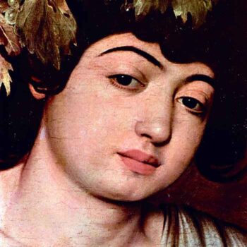 Bacchus Detail by Caravaggio