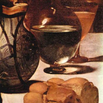 Christ in Emmaus Detail by Caravaggio