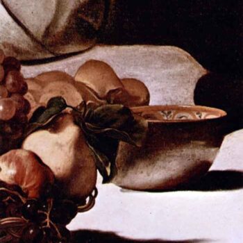 Christ in Emmaus Detail Fruits by Caravaggio