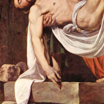 Christ's Burial Detail 2 by Caravaggio
