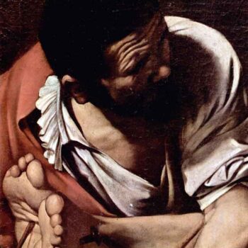 Crucifixion of St. Paul Detail by Caravaggio