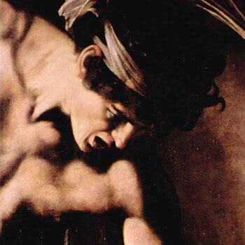 Martyrdom of St. Matthew Detail by Caravaggio