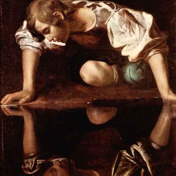 Narcissus by Caravaggio
