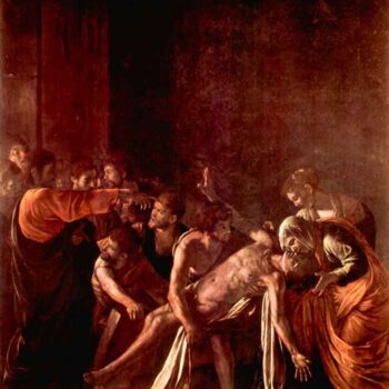 Resurrection of Lazarus by Caravaggio