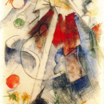 Sketch of The Brenner Road [1] by Franz Marc