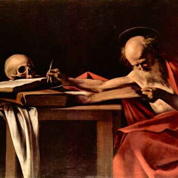 St. Jerome While Writing by Caravaggio