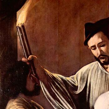 The Seven Works of Mercy Detail by Caravaggio