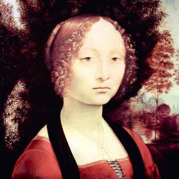 Portrait of a Dame (Ginevra Benci) by Da Vinci