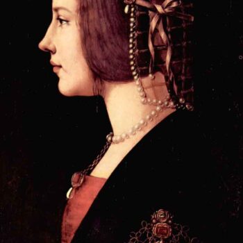 Portrait of a Lady (Beatrice D'Este) by Da Vinci