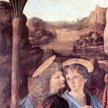The Baptism of Christ Detail [2] by Da Vinci